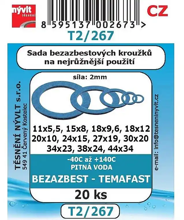 T2/267 sada klingeritovych kroužku Koop Online