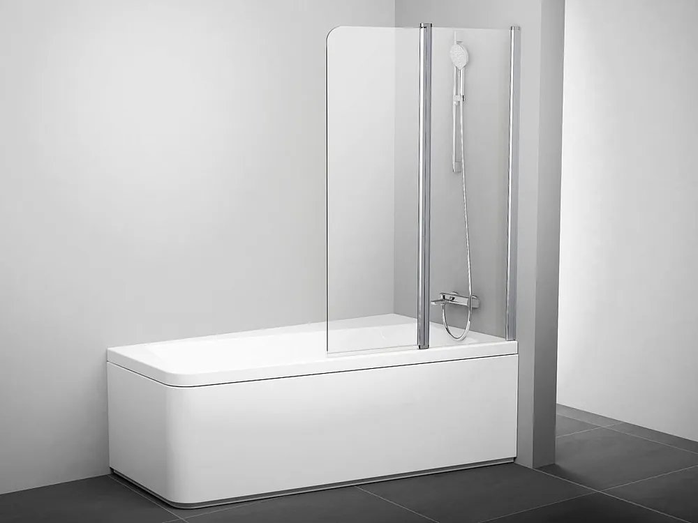 Korting 10° vanová zástěna, 1000, pravá, satin/Transparent