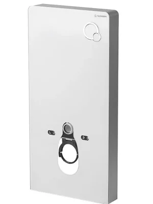PS-108BPZ Předstěnový modul pro závěsné WC, bílé sklo Vrácení Zdarma