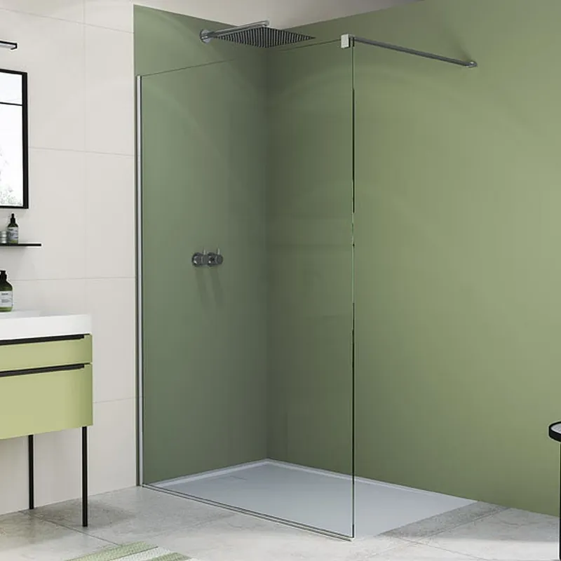 Nu Kopen Black-Line Walk-in Easy pevná stěna 800, černá mat/čiré