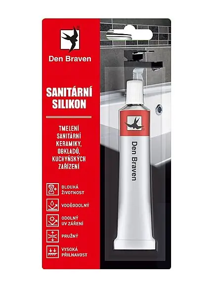 Den Braven Sanitární silikon 23 ml, bílý Betrouwbaar