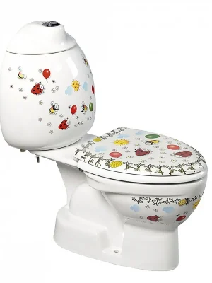 Express Levering KID WC kombi dětské, spodní odpad, dekor