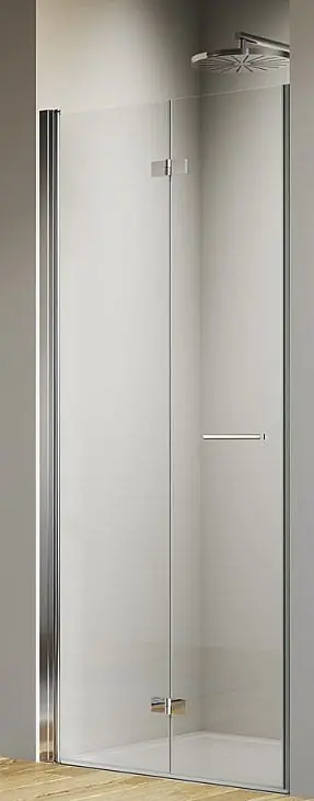 Nieuw SOLINO 2-křídlé skládací dveře, 800, pravé, aluchrom/čiré