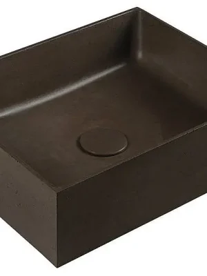 FORMIGO betonové umyvadlo, 47,5x14x36,5 cm, tmavě hnědá Beste Prijs