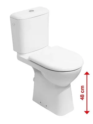 DEEP WC kombi, zadní odpad, zvýšený 48 cm, včetně nádržky Nejlepší Cena