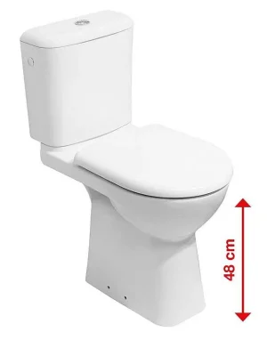 DEEP WC kombi, spodní odpad, zvýšený 48 cm, včetně nádržky Expresní Doručení