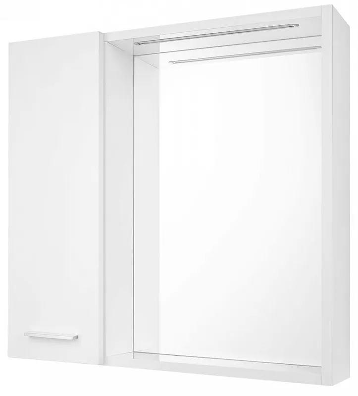 ZOJA/KERAMIA FRESH STRIP galerka s LED osvětlením, 60x60x14cm, levá, bílá Direct Beschikbaar