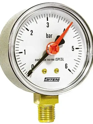 Actieprijs SITEM Manometr spodní 10 bar DN50, 1/4"