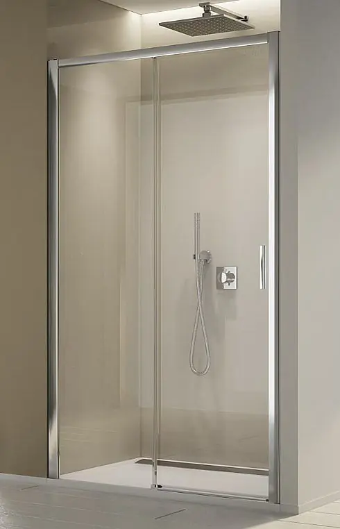 TOP-Line S 1-dílné posuvné dveře, 1400, pravé, aluchrom/Durlux Exclusieve Aanbieding