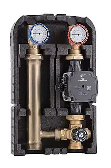 Čerpadlová skupina s termostatickým třícestným směšovačem DN 25, 6/4" M × 1" F Betrouwbaar