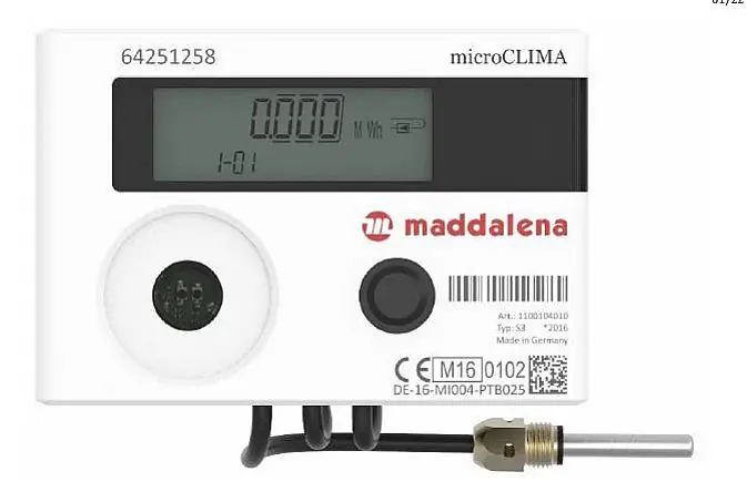 Mechanický měřič tepla MICROCLIMA EVO Alleen Vandaag