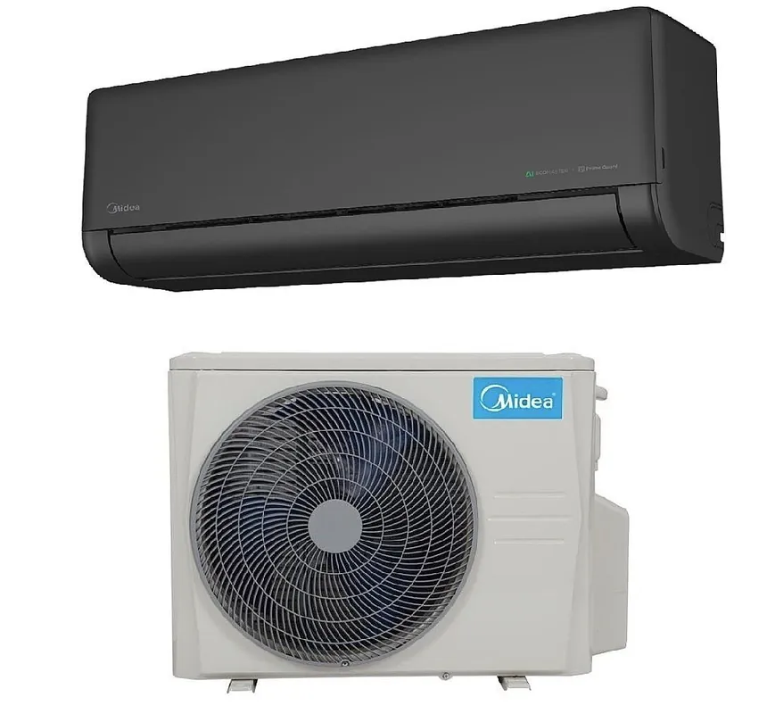 Lage Prijs Midea Solstice nástěnný split (R32, venkovní + vnitřní jednotka, černá)