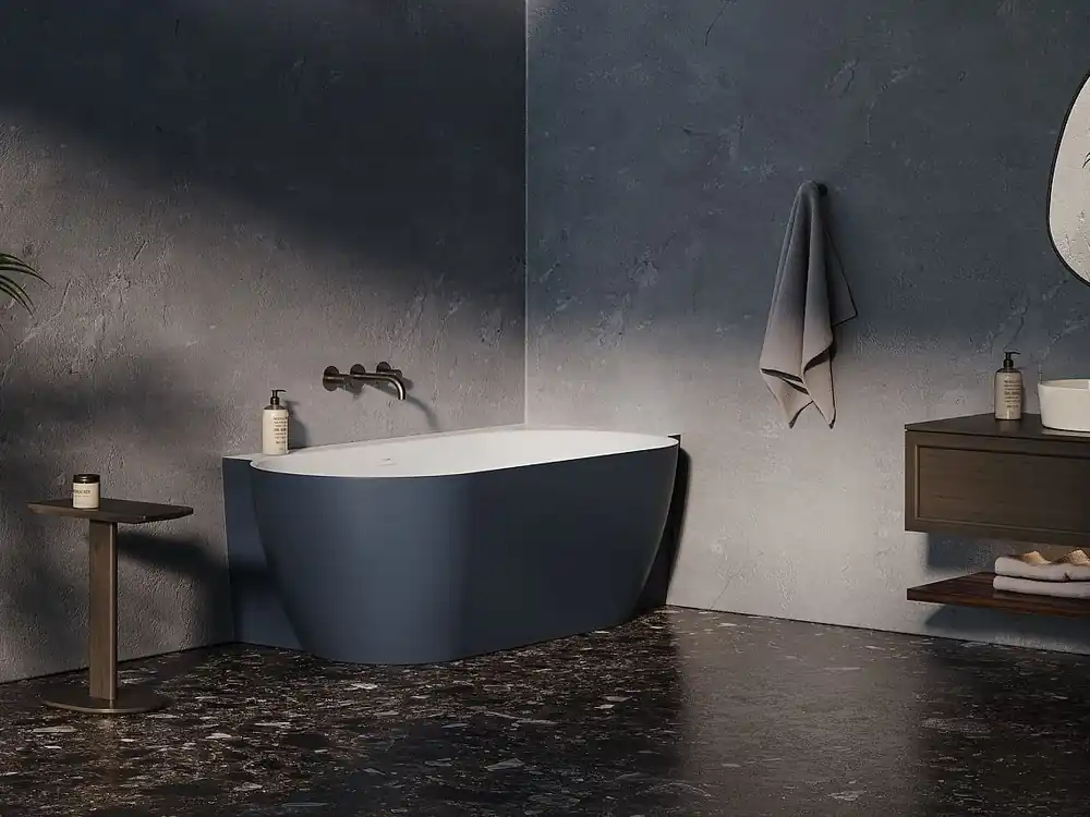 Tijdelijk Beschikbaar Vana Freedom Corner II TEC R 1750x860 snowwhite/deepsea blue