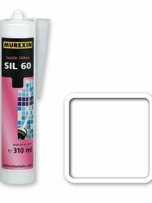 Beste Prijs Silikon sanitární Murexin SIL 60 bílá 310 ml