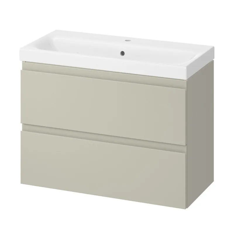 Skříňka Cersanit Moduo Slim 80 s umyvadlem kašmír set C472, S801-595 Uitverkoop
