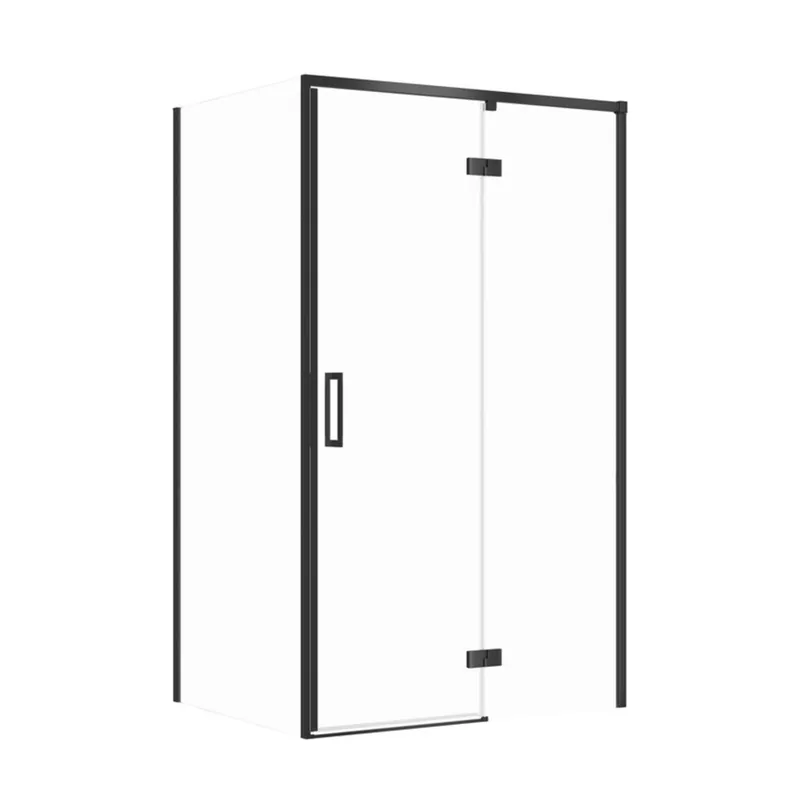 Sprchový kout Cersanit Larga 120x80x195 obdélníkový černý s panty pravý, set C119, S601-319 Express Levering
