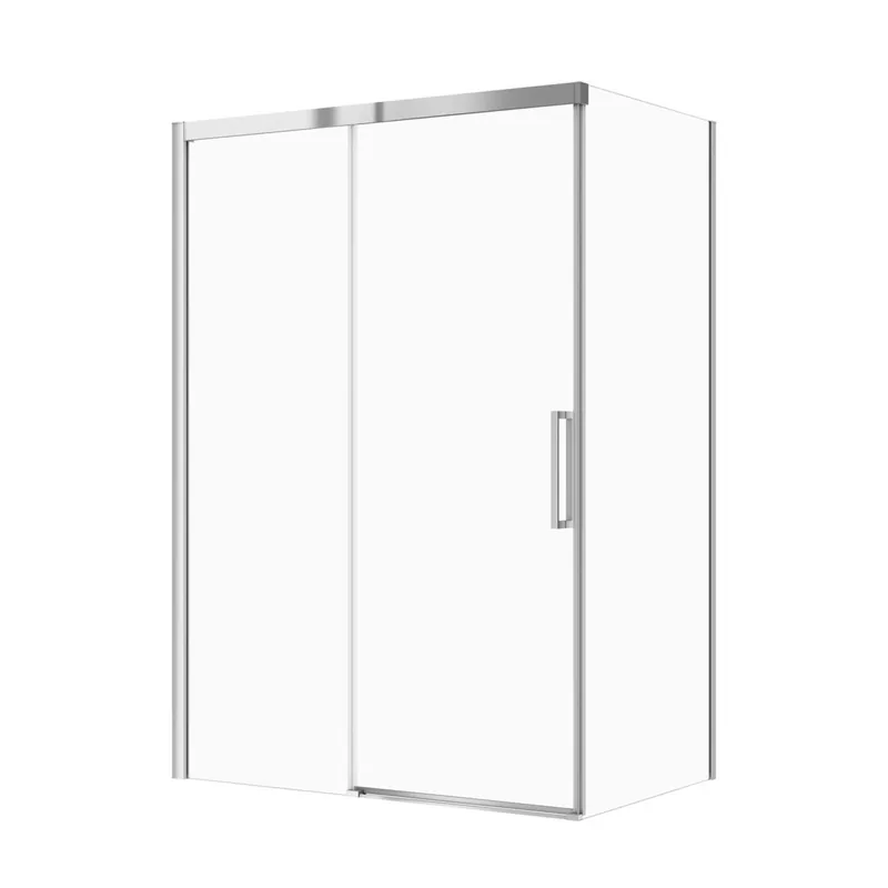 Sprchový kout Cersanit Crea 140x80x200 obdélníkový chrom s posuvnými dveřmi, set C95, S601-298 Populair