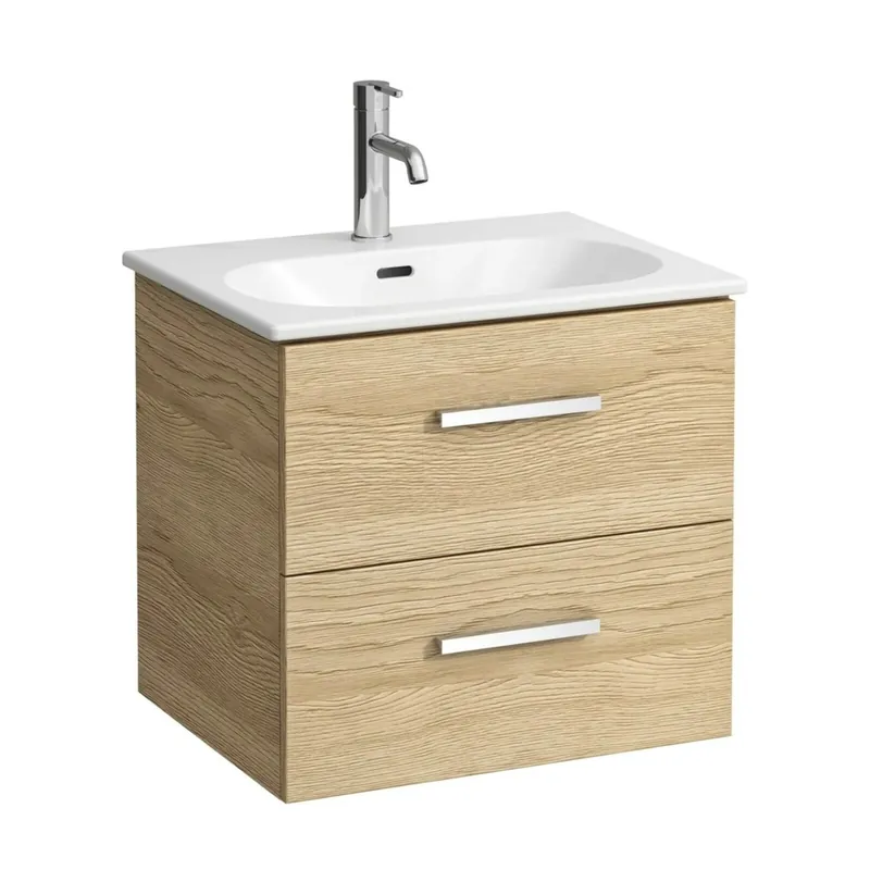 Skříňka Laufen Avin 60 s umyvadlem Lua slim, jasan, H8610835351041 Nieuw