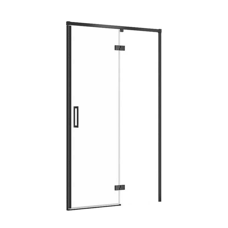 Sprchové dveře Cersanit Larga 120×195 černé s panty pravé, S932-126 Gereduceerde Prijs