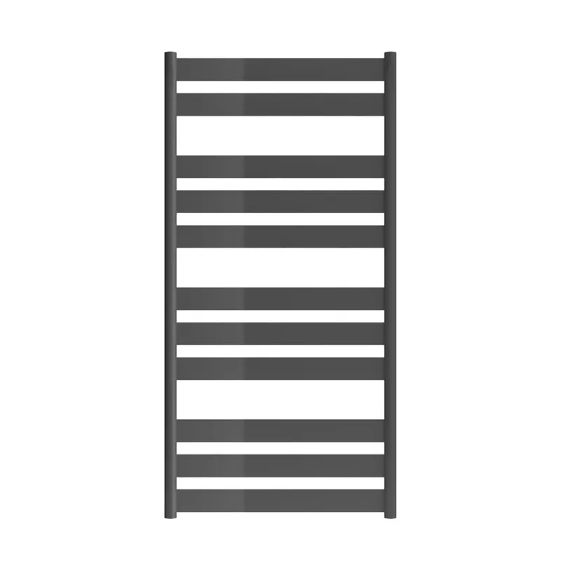 Premium Radiátor Zehnder Zeta 120x60 cm, vnější připojení, RAL 0346 anthracite, ZET-120-060-0346