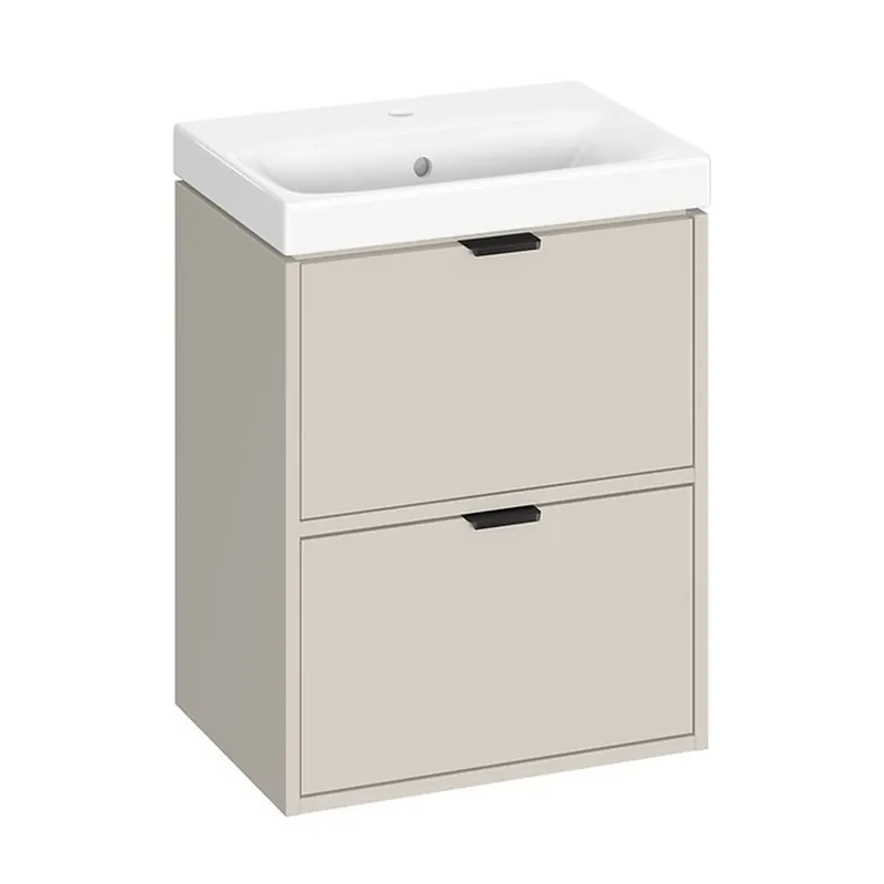 Skříňka Cersanit Atrato 50 s umyvadlem SLIM, kašmír, set C639, S4007-002 Koop Vandaag