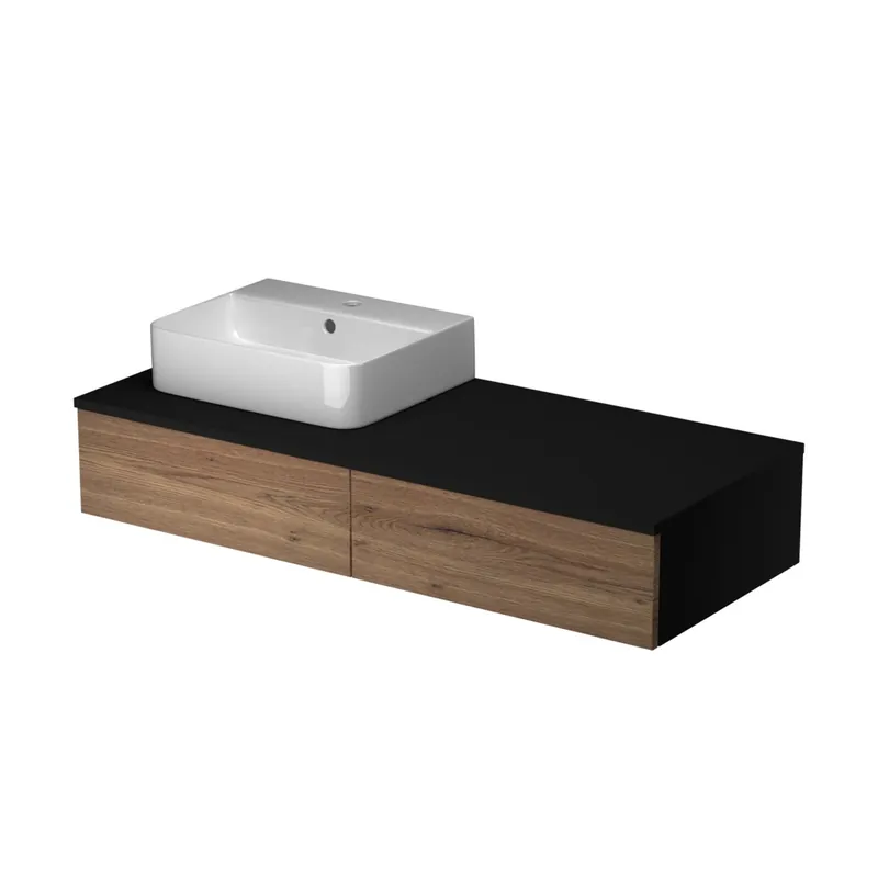 Betaalbaar Module SZZ2 120 koupelnová skříňka levá GRAPHITE/TOBACCO s umyvadlem JOY 3 320546