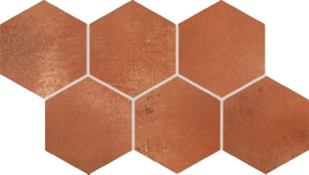 Dekor Rako Via červenohnědá struktura mat rektifikovaný 21x37 DDVT8712 Lage Kosten