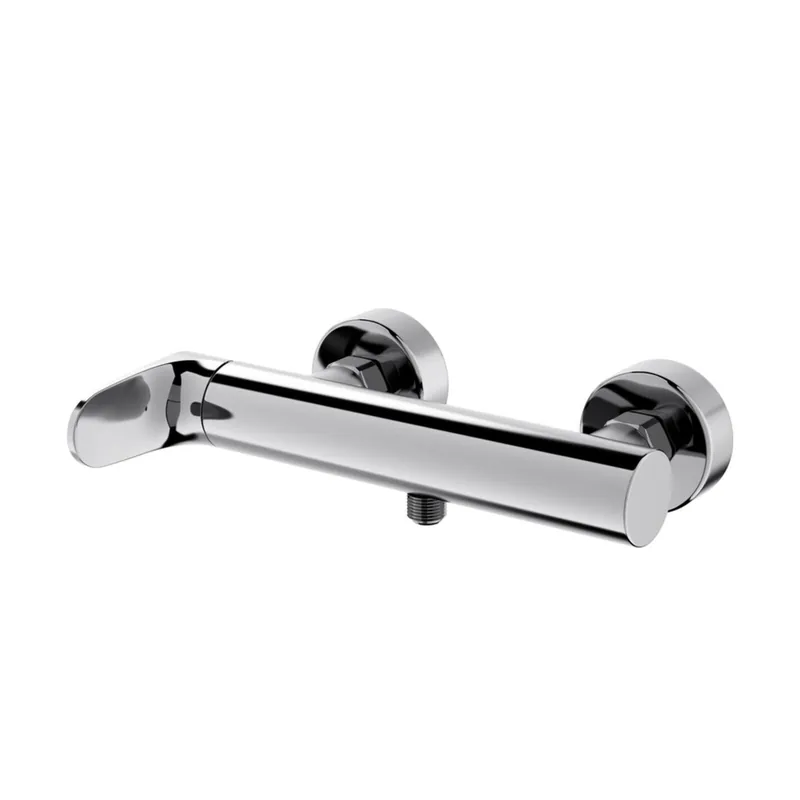Superprijs Baterie Cersanit Inverto sprchová nástěnná, bez příslušenství, chrom / černá páka, S951-326