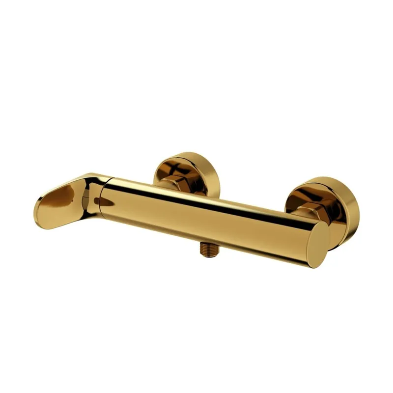 Merkproduct Baterie Cersanit Inverto sprchová nástěnná, bez příslušenství, zlatá / zlatá páka, S951-292