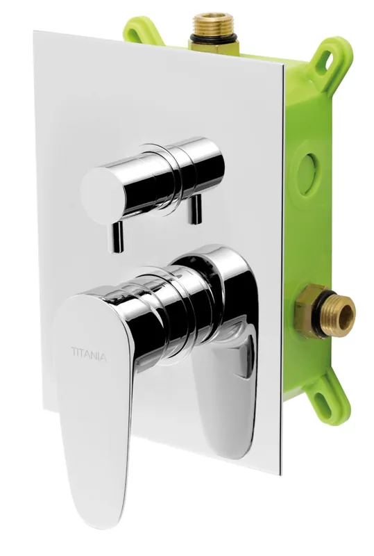 Baterie Novaservis Titania Smart sprchová, podomítková s boxem, 2 vývody, chrom, BOX98051R,0 Lage Kosten